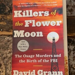 Killers of the Flower Moon by David Grann - Red Cover Coffee Table Book